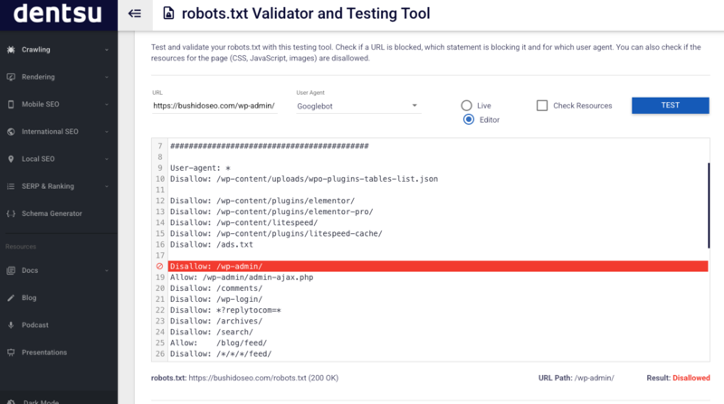 Pruebas de robots.txt