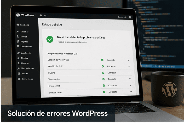 Solución de Errores en WordPress