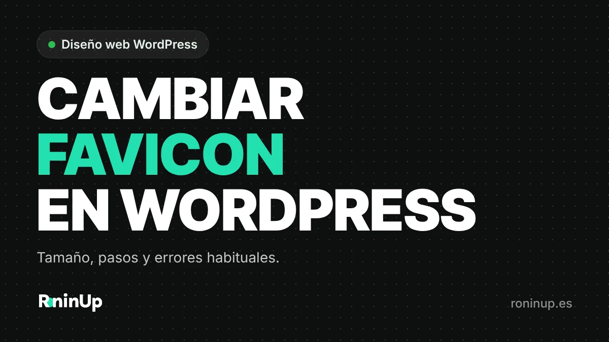 Cómo cambiar el favicon en WordPress paso a paso