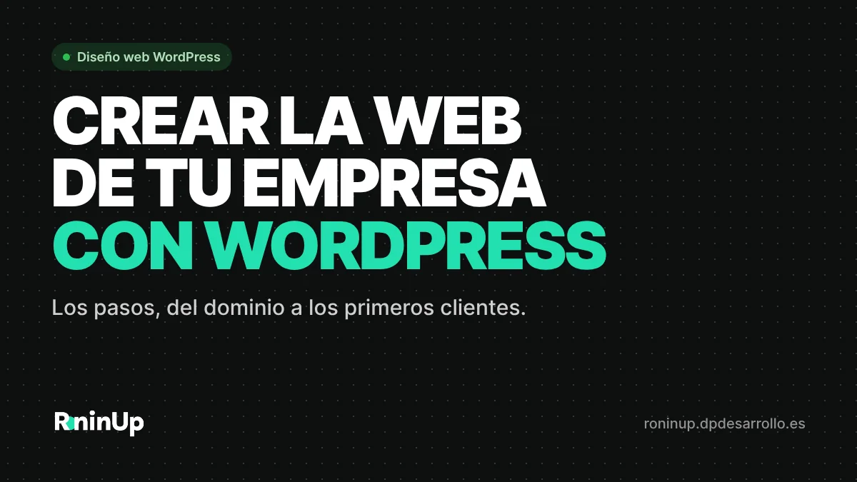 Cómo crear una página web con WordPress para tu empresa